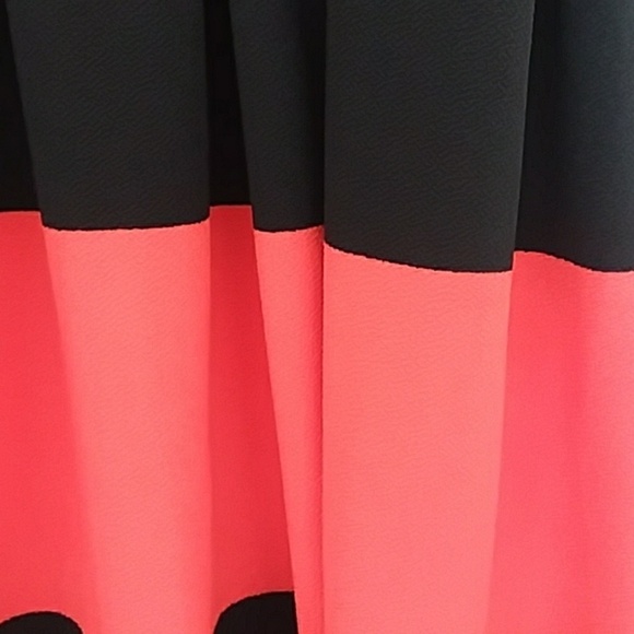 Lularoe extra small Amelia red black striped dress - Picture 4 of 8